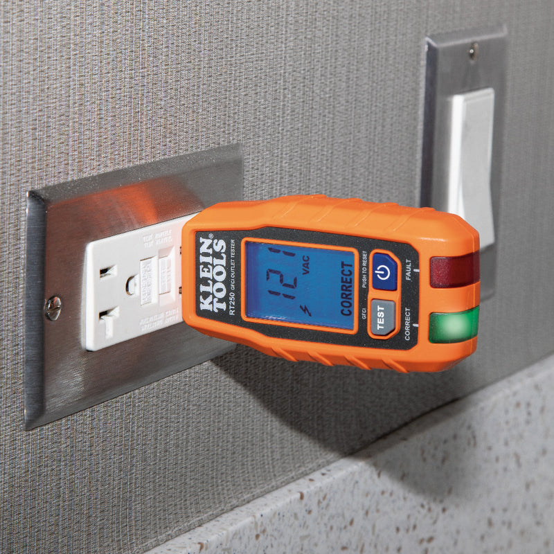 KLEIN TOOLS | GFCI Receptacle Tester with LCD | #RT250