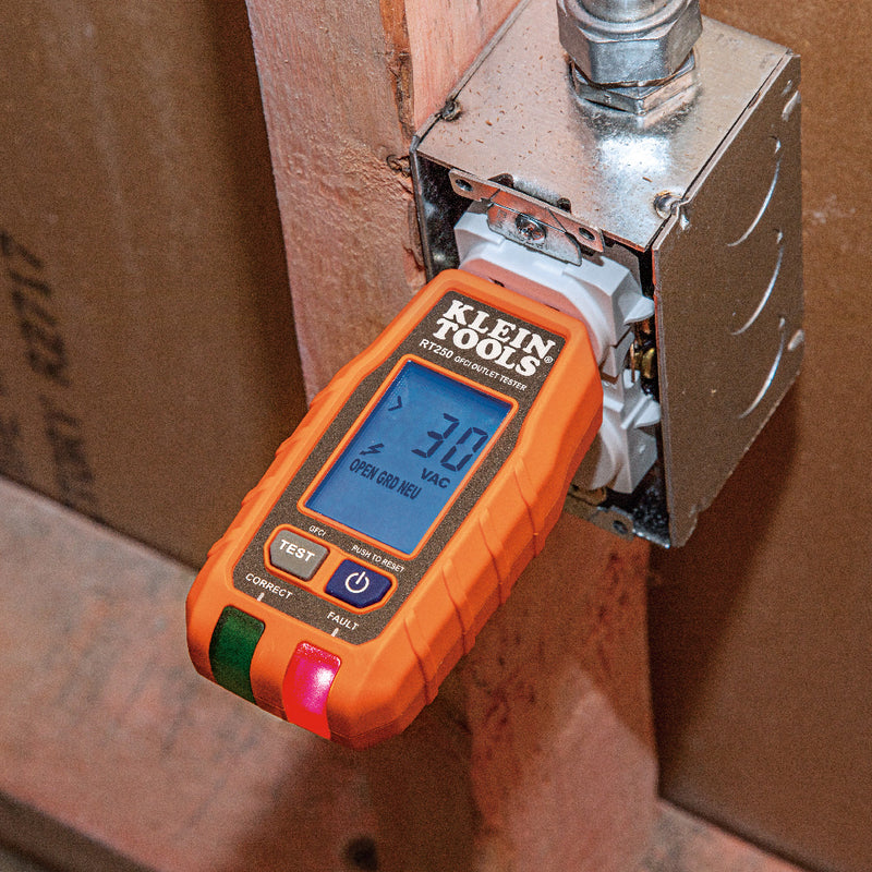KLEIN TOOLS | GFCI Receptacle Tester with LCD | #RT250