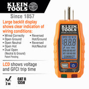 Klein Tools | GFCI Receptacle Tester with LCD | #RT250
