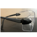 BOX of 12 Clear Lens, Black Adjustable Frame Safety Glasses | Fits Over Prescription Glasses | #SG1123-BC-BOX