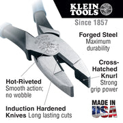 Klein Tools | Lineman's Bolt-Thread Holding Pliers, 9-Inch | #D213-9NETH