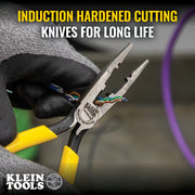 Klein Tools |  Pliers, Connector Crimping Needle Nose, 7-Inch | #VDV026-049