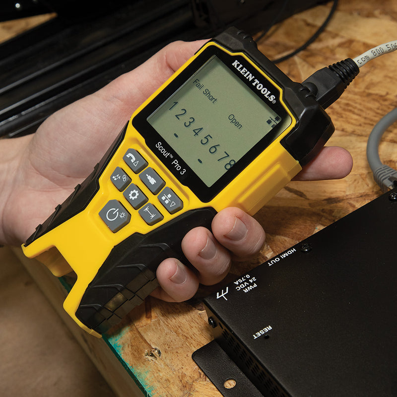 KLEIN TOOLS | Ethernet Cable Tester Kit with Scout® Pro 3 Tester, Remotes and Adapter | #VDV501-851