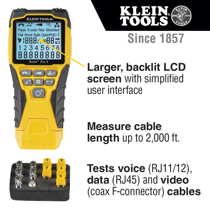 Klein Tools | Ethernet Cable Tester Kit | #VDV501-851