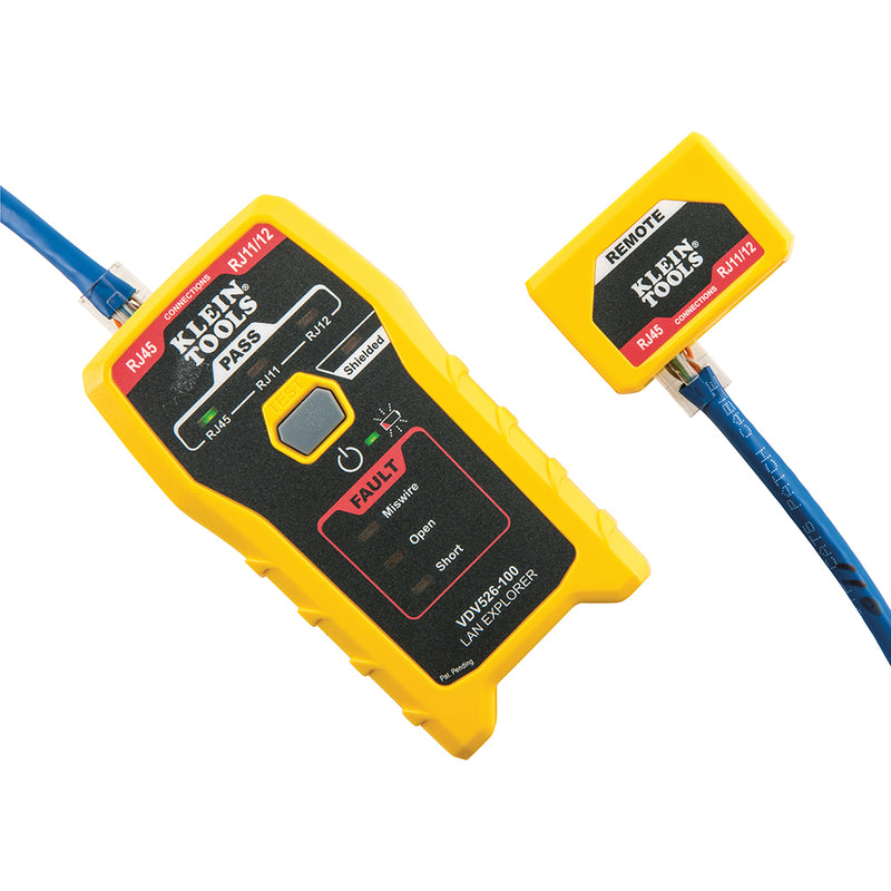 KLEIN TOOLS | Network Cable Tester, LAN Explorer® Data Cable Tester with Remote | #VDV526-100 | VDV526
