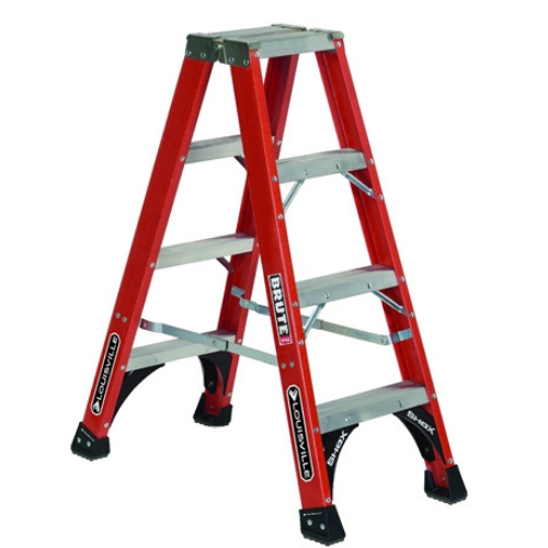 Louisville Ladder [FM1404HD] 4 ft Fiberglass Twin Stepladder