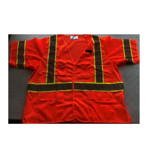 Class III Safety Vest, Orange, VELCRO, Size XL | #75-3304-XL