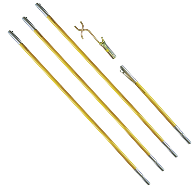 FG-Series 21' Hollow Fiberglass Pole Lay-Up Kit | #FG-6-3W
