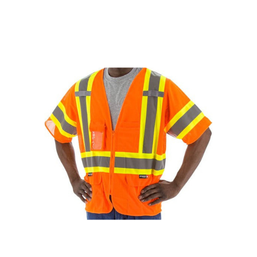 Hi-Viz Mesh Vest with DOT Striping, ANSI 3 | #75-3302