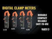 Klein Tools | Digital Clamp Meter, AC Auto-Ranging 400 Amp | #CL120