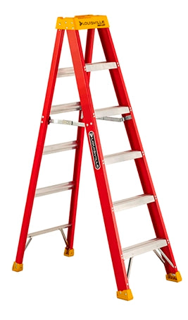 LOUISVILLE LADDER | 6 ft. Fiberglass Stepladder, Type IA, 300 lb | #L-3016-06