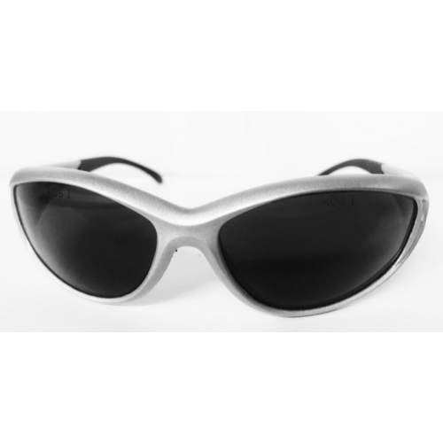 DESTINY SOLUTIONS | Silver Safety Glasses, Amber Lens | #SG1925-AMB